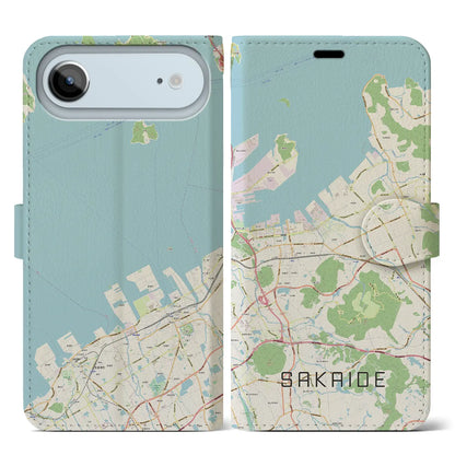 【坂出（香川県）】地図柄iPhoneケース（手帳タイプ）