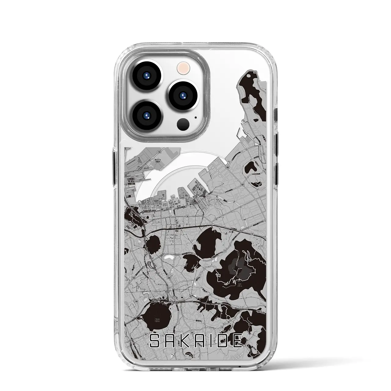 【坂出（香川県）】地図柄iPhoneケース（MagSafeタイプ）