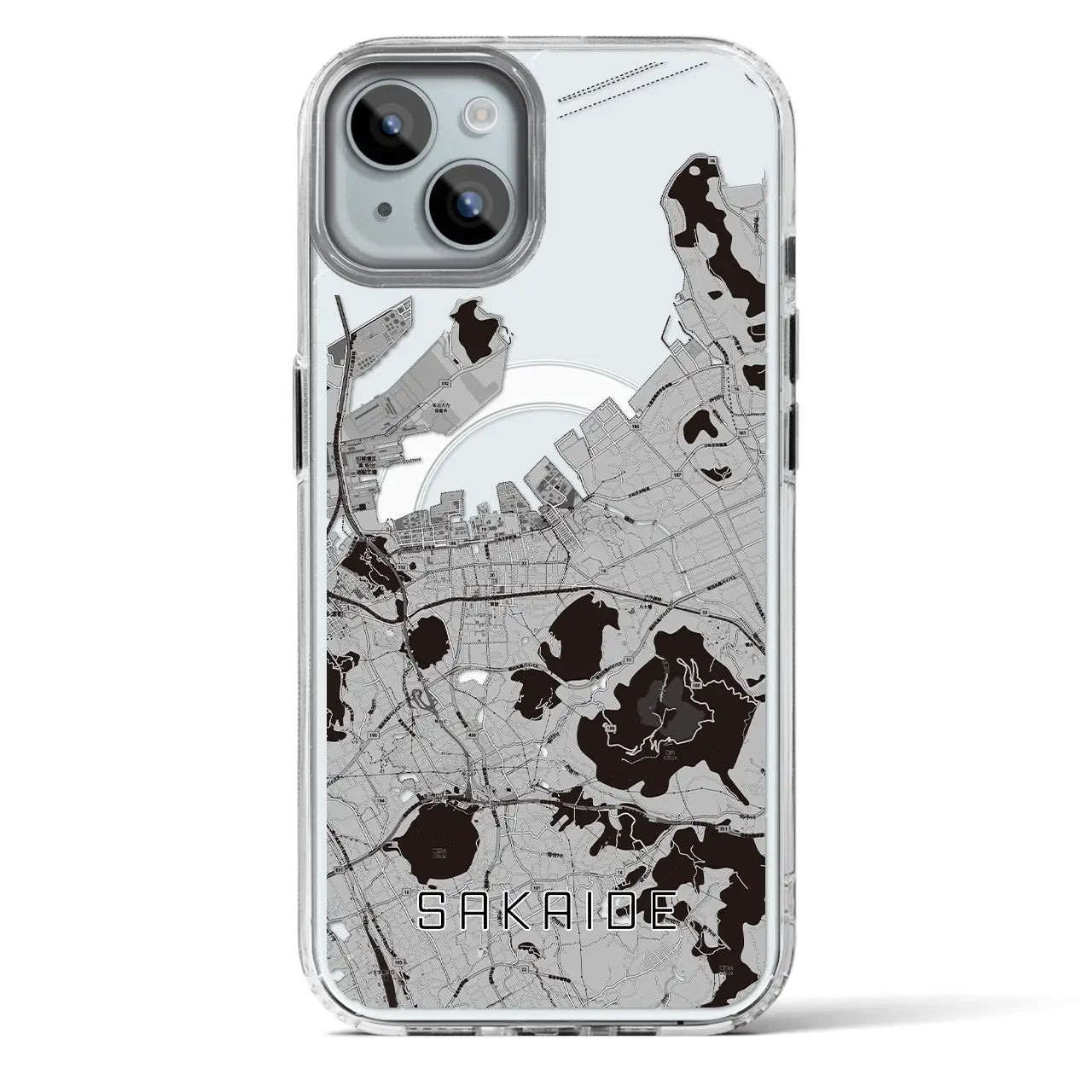 【坂出（香川県）】地図柄iPhoneケース（MagSafeタイプ）