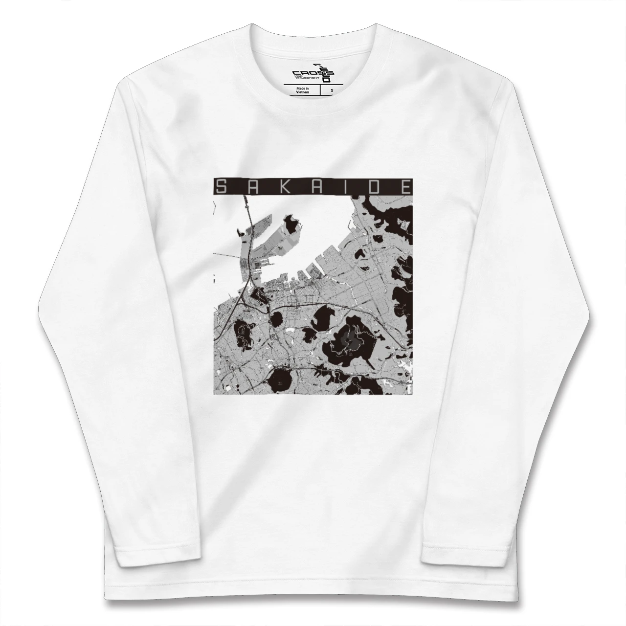 【坂出（香川県）】地図柄ロングスリーブTシャツ