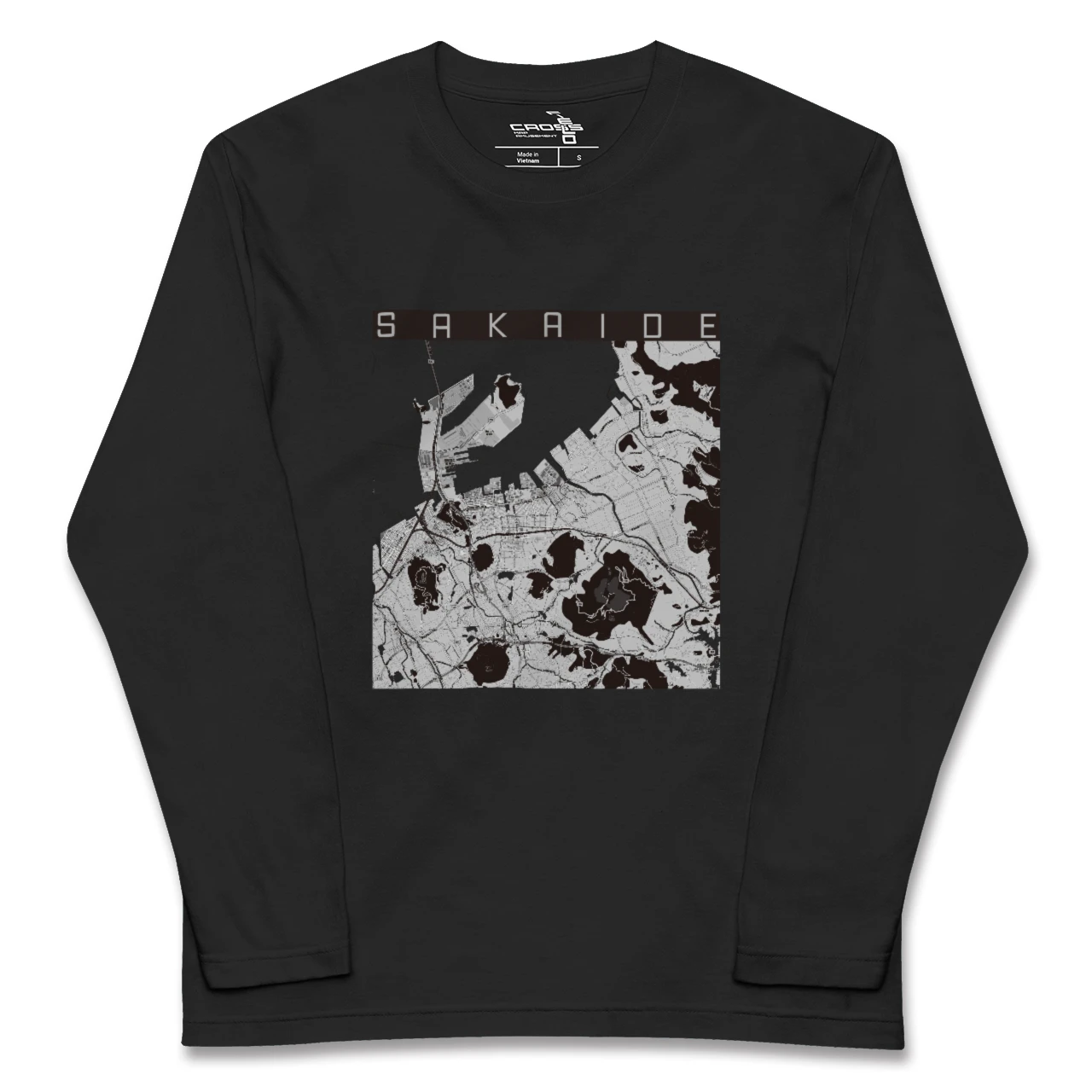【坂出（香川県）】地図柄ロングスリーブTシャツ