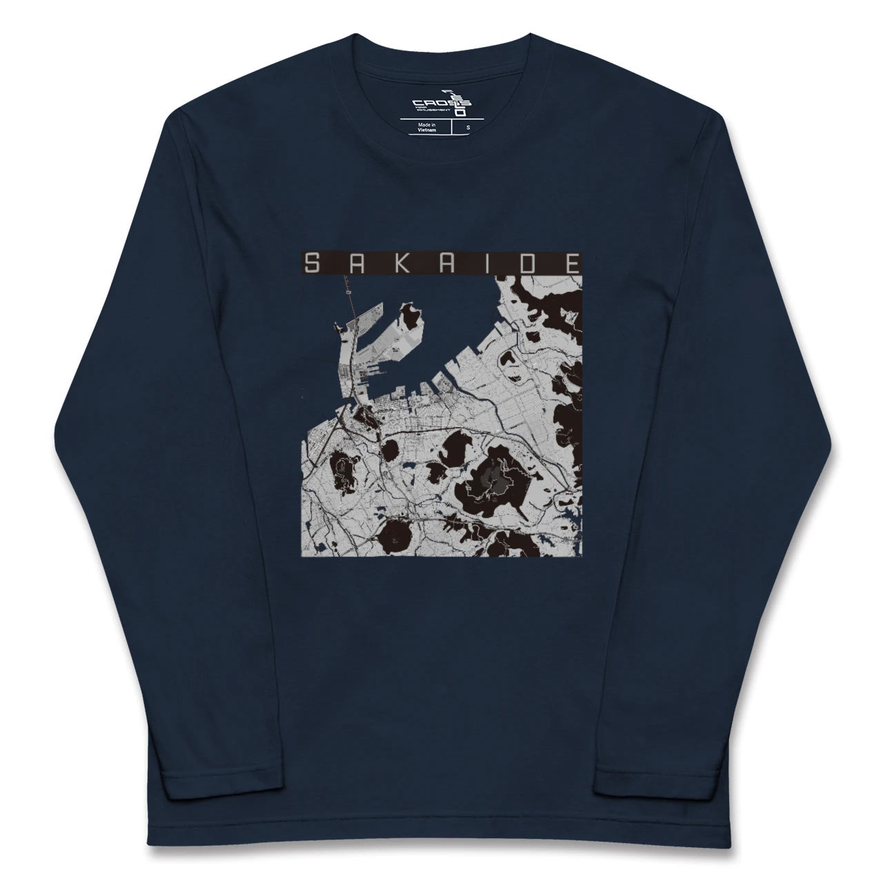 【坂出（香川県）】地図柄ロングスリーブTシャツ