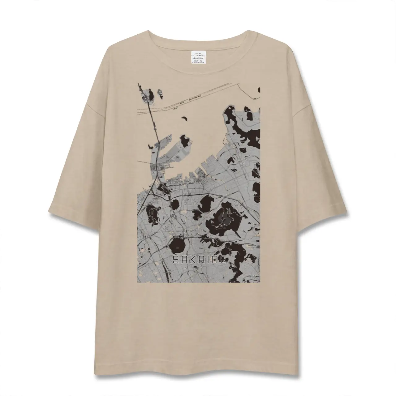 【坂出（香川県）】地図柄ビッグシルエットTシャツ