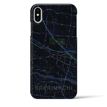 【境町（群馬県）】地図柄iPhoneケース（バックカバータイプ）