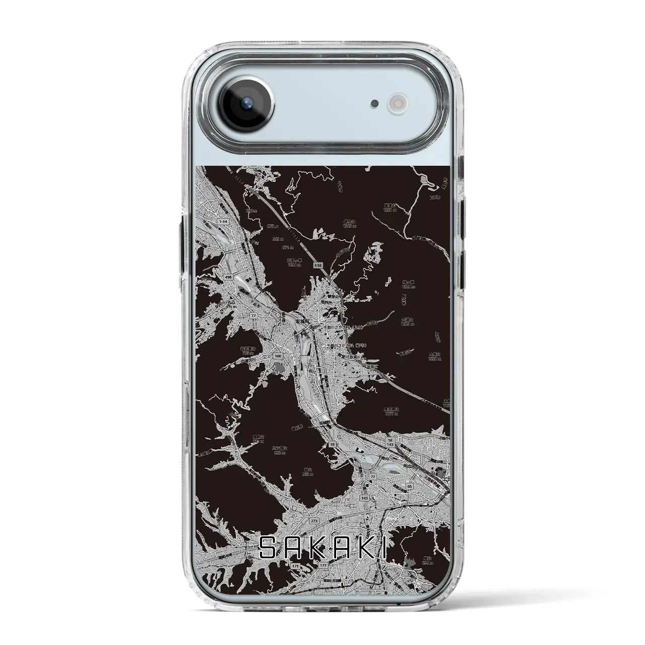 【坂城（長野県）】地図柄iPhoneケース（MagSafeタイプ）