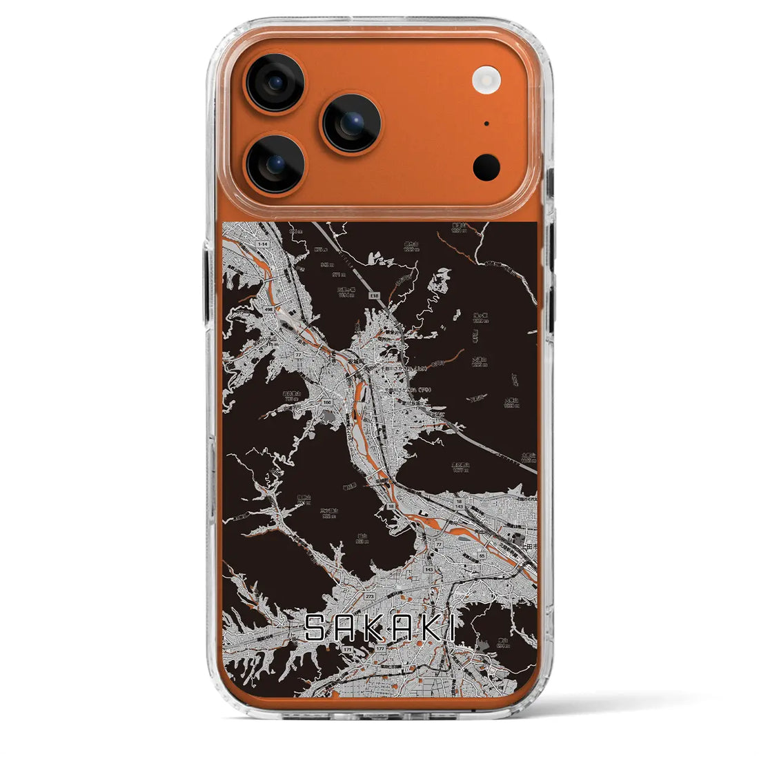 【坂城（長野県）】地図柄iPhoneケース（MagSafeタイプ）