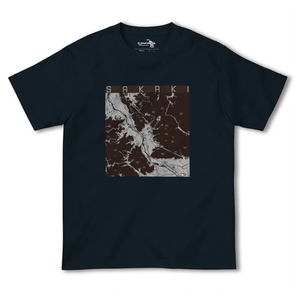 【坂城（長野県）】地図柄ヘビーウェイトTシャツ