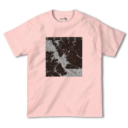 【坂城（長野県）】地図柄ヘビーウェイトTシャツ