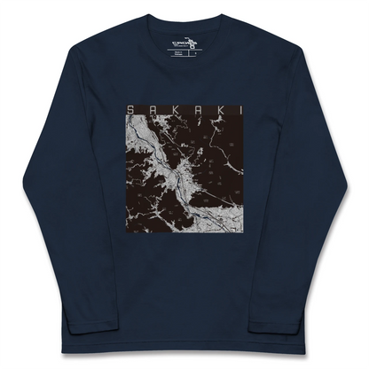 【坂城（長野県）】地図柄ロングスリーブTシャツ