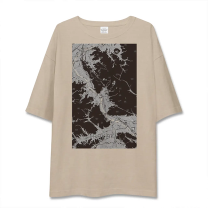 【坂城（長野県）】地図柄ビッグシルエットTシャツ