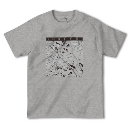 【逆井（千葉県）】地図柄ヘビーウェイトTシャツ
