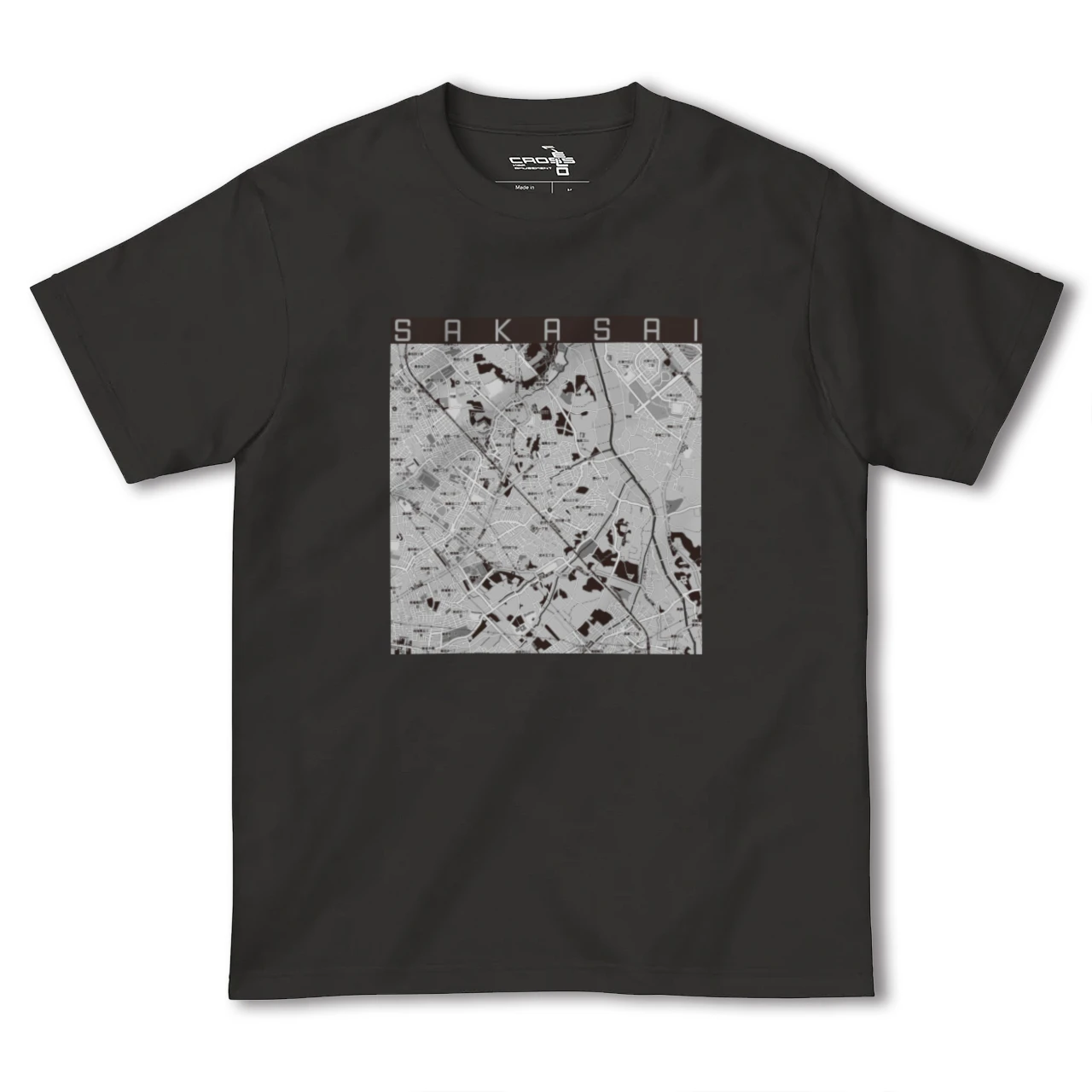 【逆井（千葉県）】地図柄ヘビーウェイトTシャツ