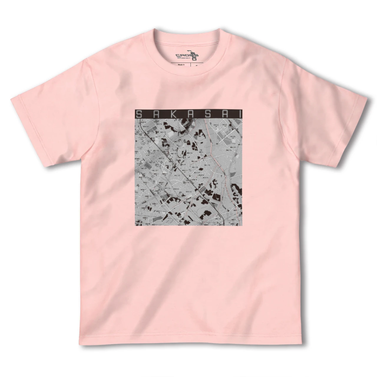 【逆井（千葉県）】地図柄ヘビーウェイトTシャツ