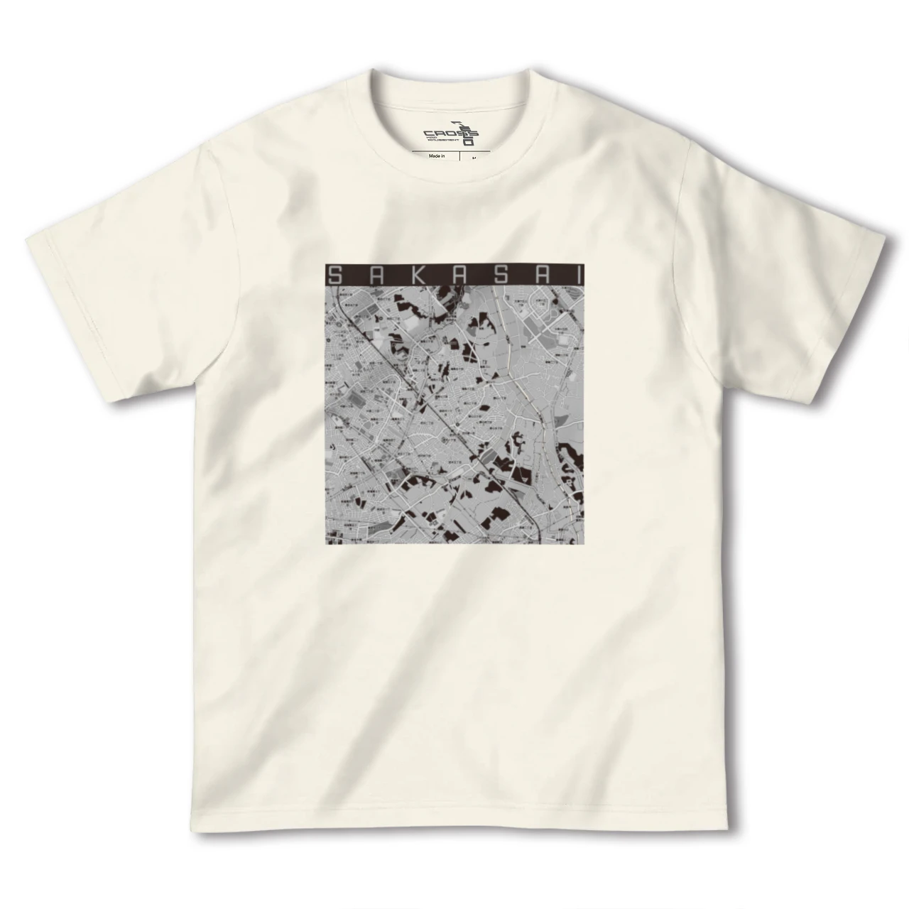 【逆井（千葉県）】地図柄ヘビーウェイトTシャツ