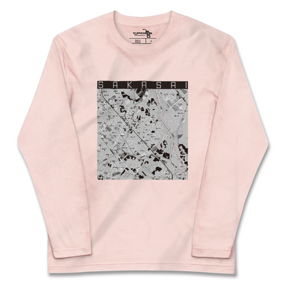 【逆井（千葉県）】地図柄ロングスリーブTシャツ