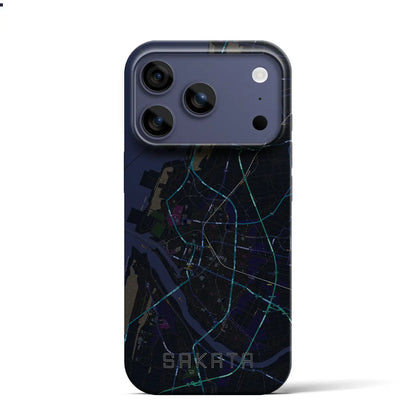 【酒田（山形県）】地図柄iPhoneケース（バックカバータイプ）