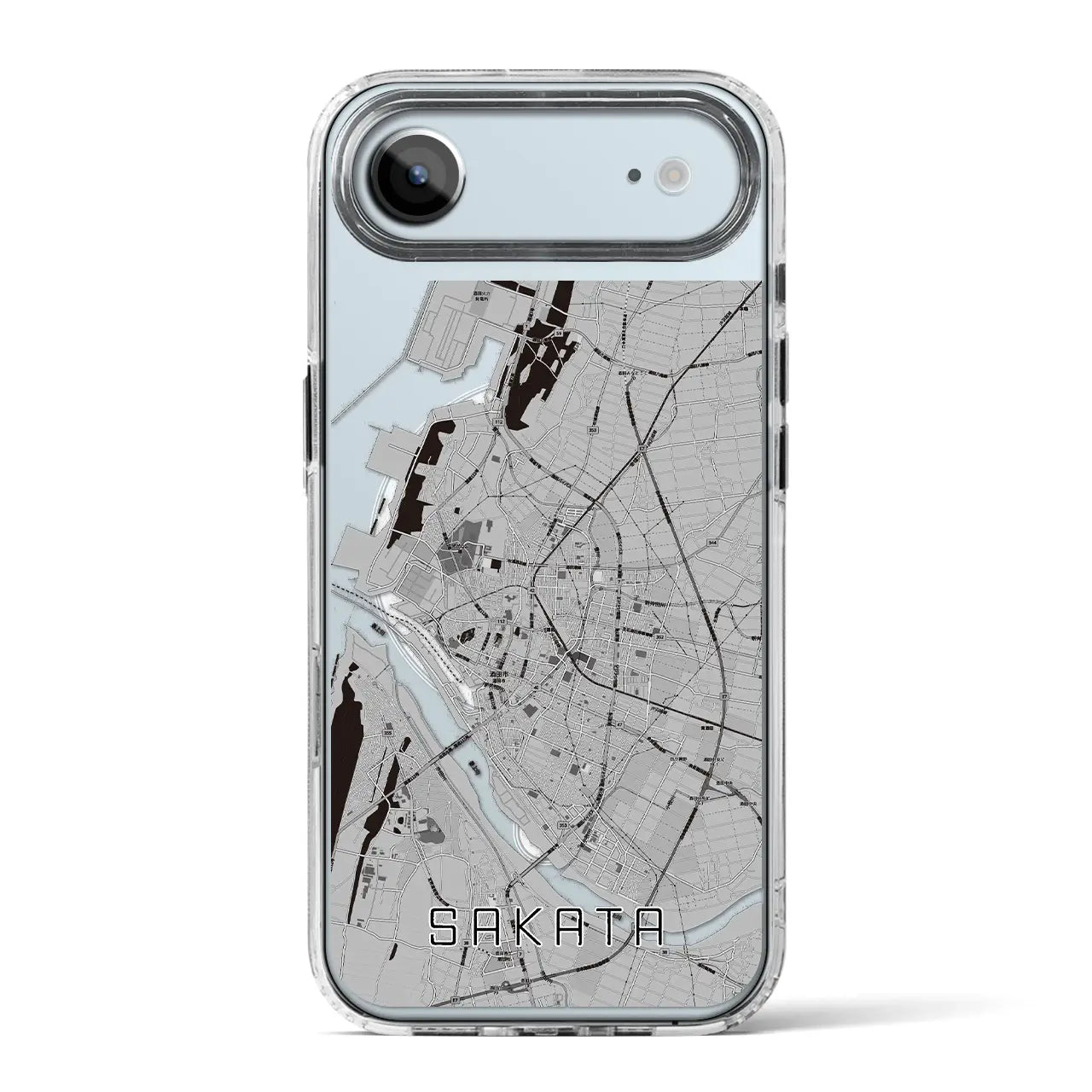 【酒田（山形県）】地図柄iPhoneケース（MagSafeタイプ）