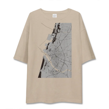 【酒田（山形県）】地図柄ビッグシルエットTシャツ