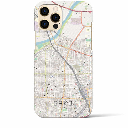 【栄生（愛知県）】地図柄iPhoneケース（バックカバータイプ）