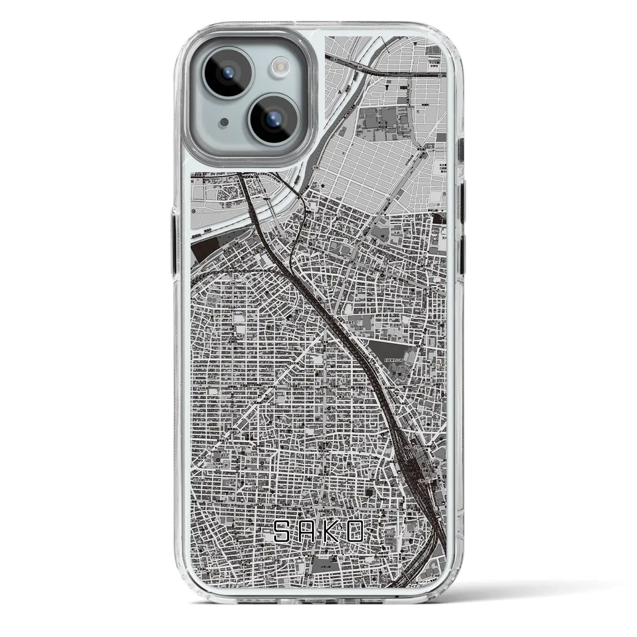 【栄生（愛知県）】地図柄iPhoneケース（MagSafeタイプ）