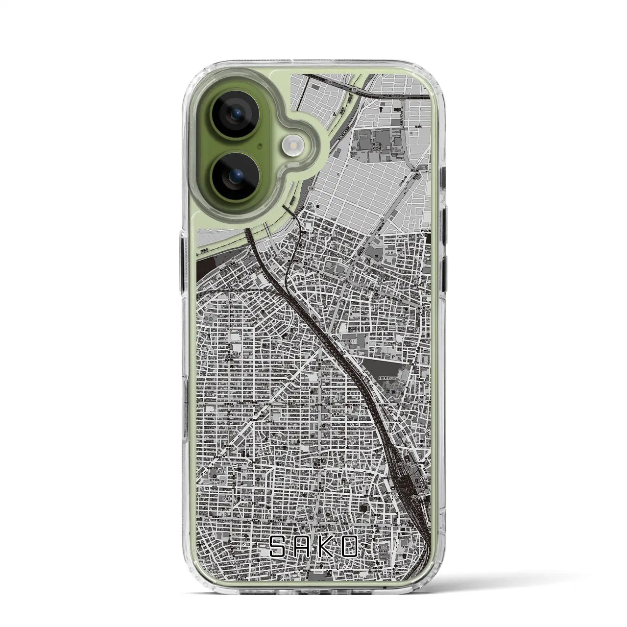 【栄生（愛知県）】地図柄iPhoneケース（MagSafeタイプ）