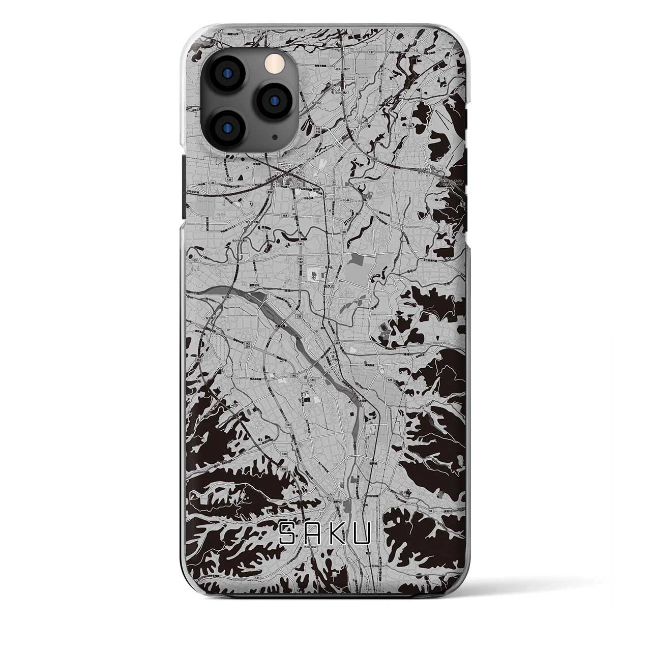 【佐久（長野県）】地図柄iPhoneケース（クリアタイプ）