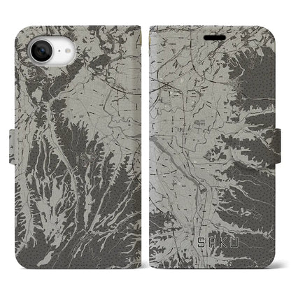 【佐久（長野県）】地図柄iPhoneケース（手帳タイプ）