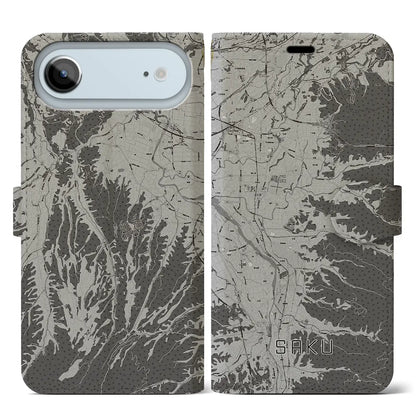 【佐久（長野県）】地図柄iPhoneケース（手帳タイプ）