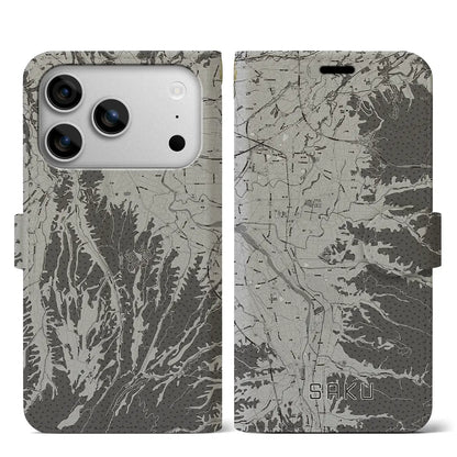 【佐久（長野県）】地図柄iPhoneケース（手帳タイプ）