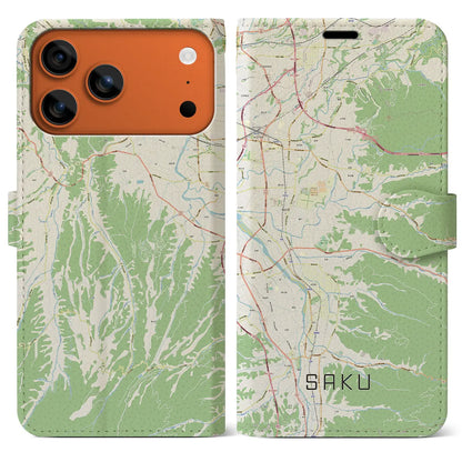 【佐久（長野県）】地図柄iPhoneケース（手帳タイプ）