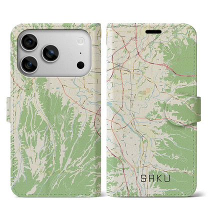 【佐久（長野県）】地図柄iPhoneケース（手帳タイプ）