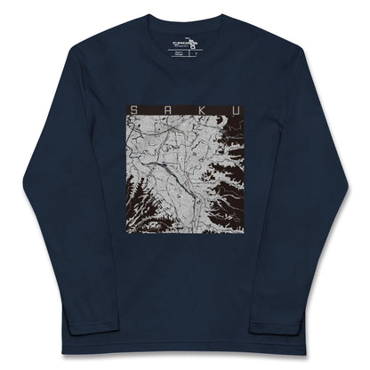 【佐久（長野県）】地図柄ロングスリーブTシャツ