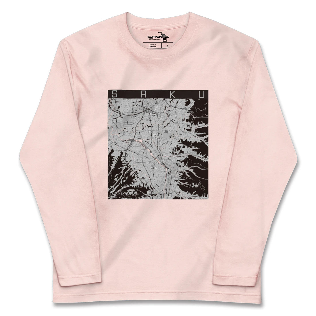 【佐久（長野県）】地図柄ロングスリーブTシャツ