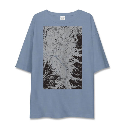 【佐久（長野県）】地図柄ビッグシルエットTシャツ