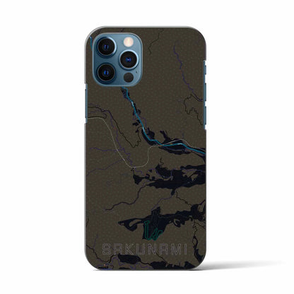 【作並（宮城県）】地図柄iPhoneケース（バックカバータイプ）