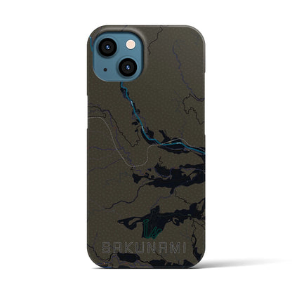 【作並（宮城県）】地図柄iPhoneケース（バックカバータイプ）