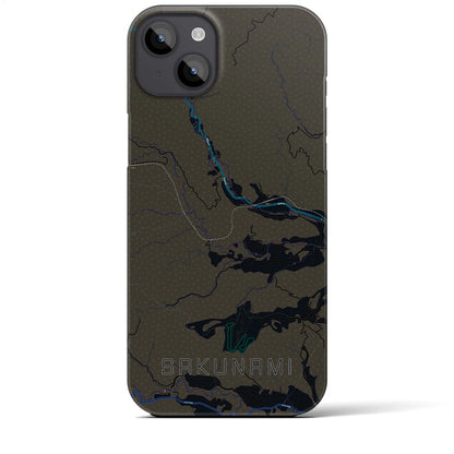 【作並（宮城県）】地図柄iPhoneケース（バックカバータイプ）