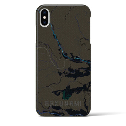 【作並（宮城県）】地図柄iPhoneケース（バックカバータイプ）