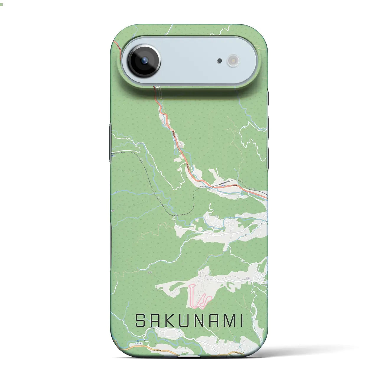 【作並（宮城県）】地図柄iPhoneケース（バックカバータイプ）