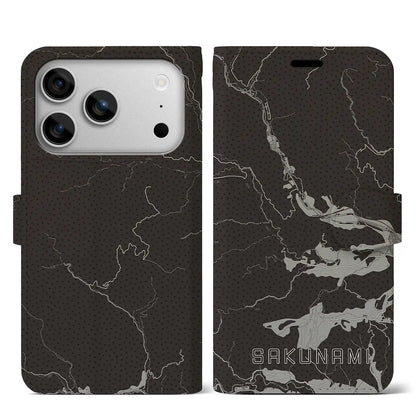 【作並（宮城県）】地図柄iPhoneケース（手帳タイプ）