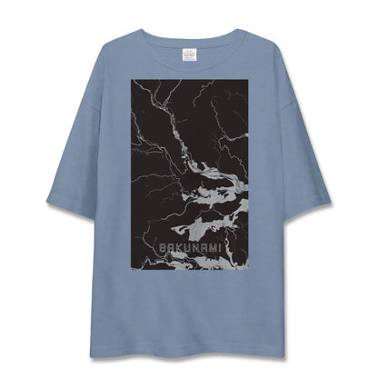 【作並（宮城県）】地図柄ビッグシルエットTシャツ