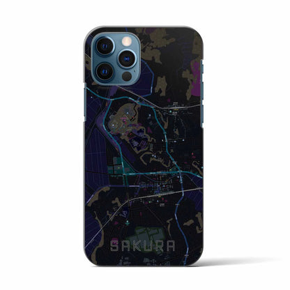 【佐倉（千葉県）】地図柄iPhoneケース（バックカバータイプ）