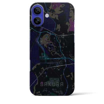 【佐倉（千葉県）】地図柄iPhoneケース（バックカバータイプ）