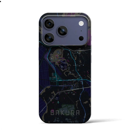 【佐倉（千葉県）】地図柄iPhoneケース（バックカバータイプ）