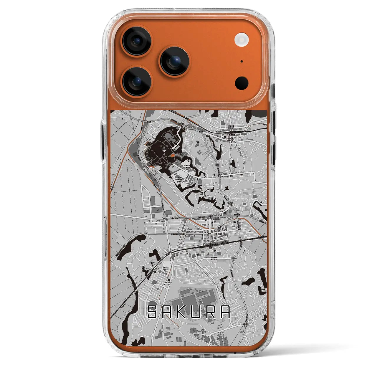 【佐倉（千葉県）】地図柄iPhoneケース（MagSafeタイプ）