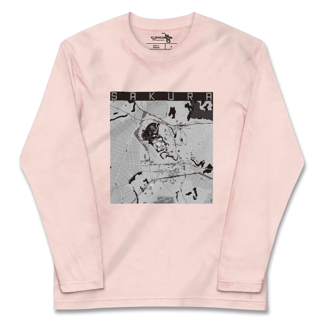 【佐倉(千葉県)】地図柄ロングスリーブTシャツ