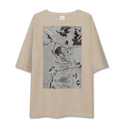 【佐倉（千葉県）】地図柄ビッグシルエットTシャツ
