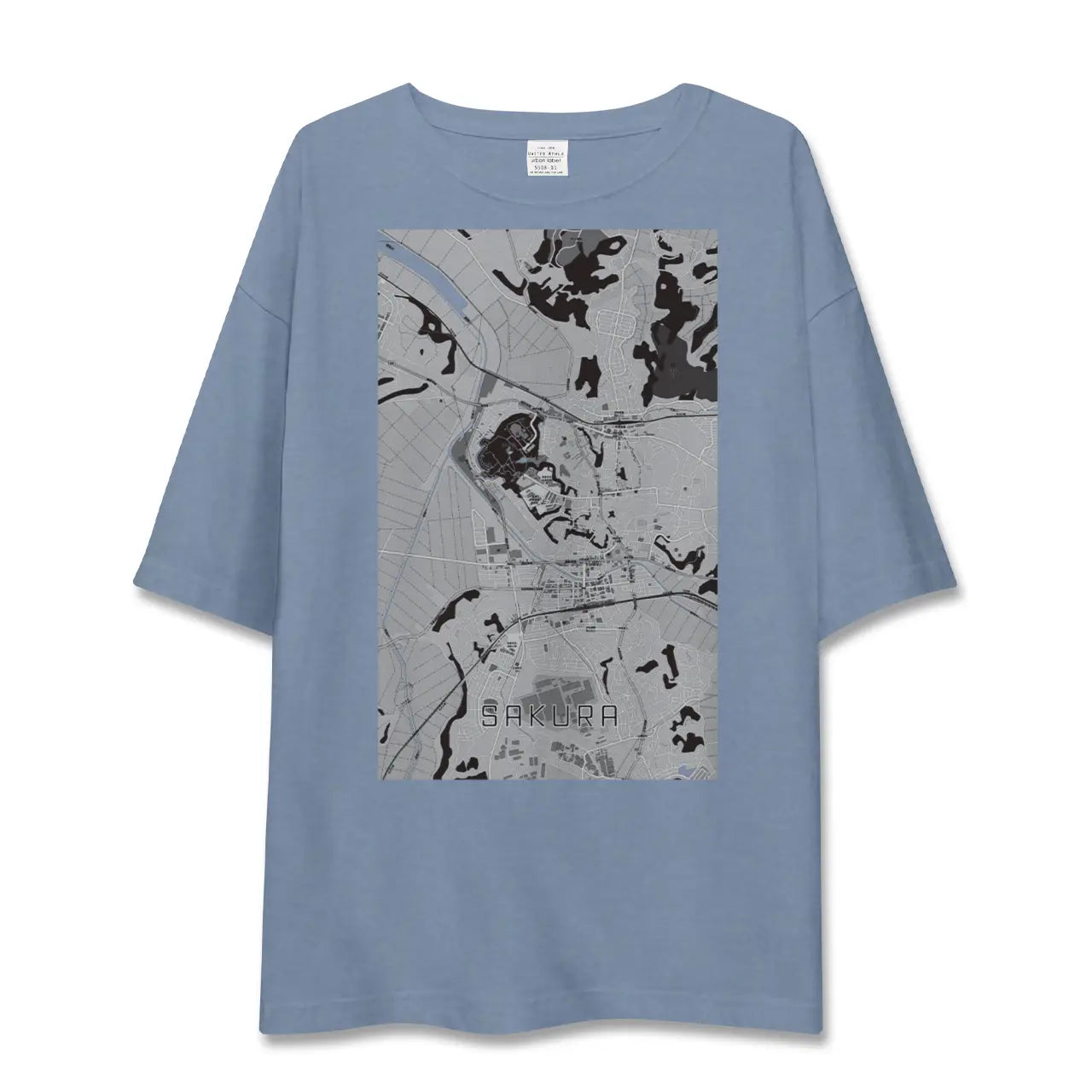 【佐倉（千葉県）】地図柄ビッグシルエットTシャツ
