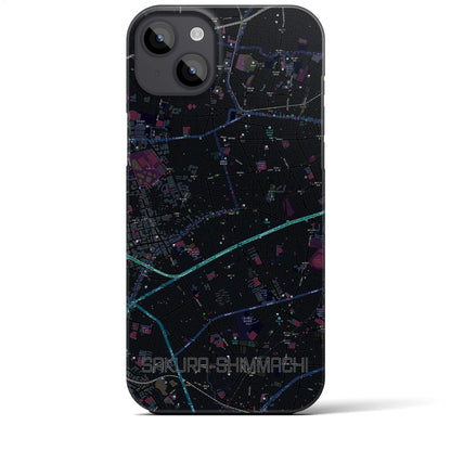 【桜新町（東京都）】地図柄iPhoneケース（バックカバータイプ）