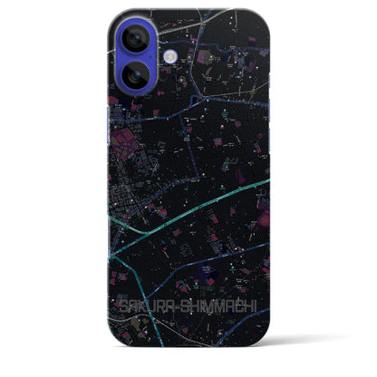 【桜新町（東京都）】地図柄iPhoneケース（バックカバータイプ）